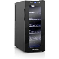 Los mejores  - Orbegozo VT 1210- Vinoteca 12 Botellas- 70 W- Led- Display Digital- Panel de Control Táctil- 5 Estantes Extraíbles…